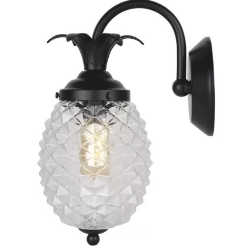 Best Deal Patriot Lighting® Pineapple Matte Black Outdoor Wall Light>* Shop