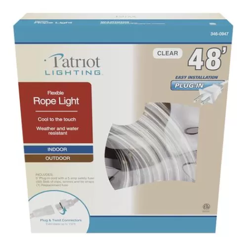 Best Pirce Patriot Lighting® 48′ Plug-In Clear Incandescent Rope Light>* Fashion