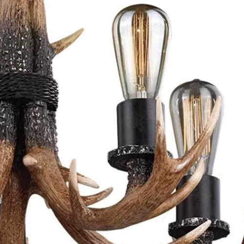 Best Pirce Patriot Lighting® Norwood 5-Light Black Walnut Chandelier>* Shop