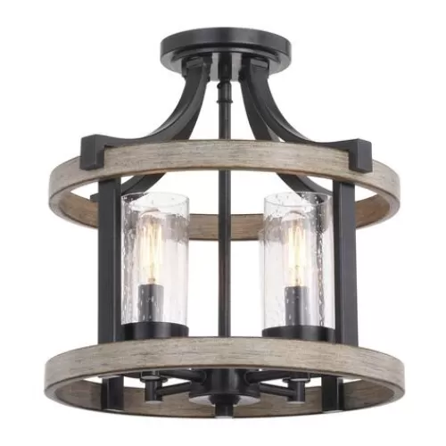 Best Reviews Of Patriot Lighting® Elegant Home Brooklyn Natural Iron & Distressed Faux Wood 4-Light Pendant>* New