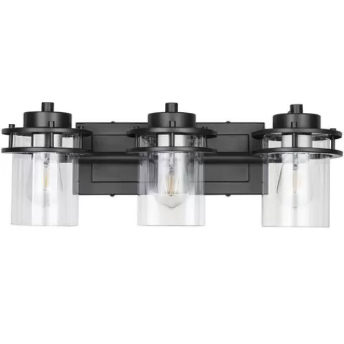 Best Reviews Of Patriot Lighting® Joska Matte Black 3-Light Vanity Light>* Outlet