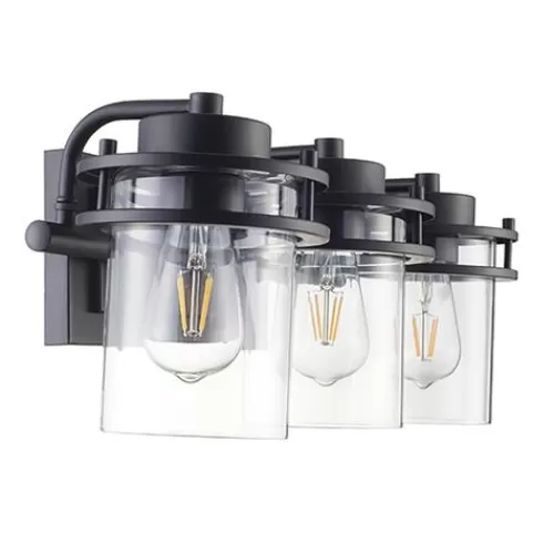 Best Reviews Of Patriot Lighting® Joska Matte Black 3-Light Vanity Light>* Outlet