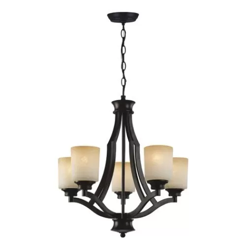 Best Sale Patriot Lighting® Warren Rubbed Antique Bronze Chandelier>* Discount