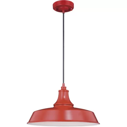 Brand New Patriot Lighting® Dorado Red Outdoor Pendant Light>* Flash Sale