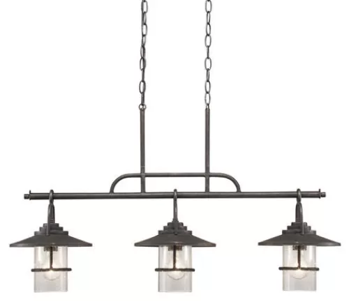 Brand New Patriot Lighting® Elegant Home 3 Light Miner Bronze Island Light>* Best Sale