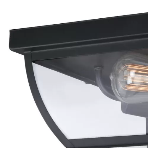 Brand New Patriot Lighting® Granville Oil-Burnished Bronze 2-Light Outdoor Flush Mount Light>* Outlet