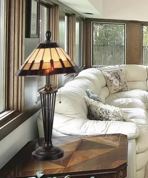 Budget Patriot Lighting® Denman Tiffany Style Table Lamp>* Sale