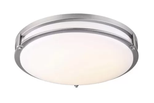 Budget Patriot Lighting® Gilda Ii Brushed Nickel 19″ Integrated Led Flush Mount Ceiling Light>* Cheap