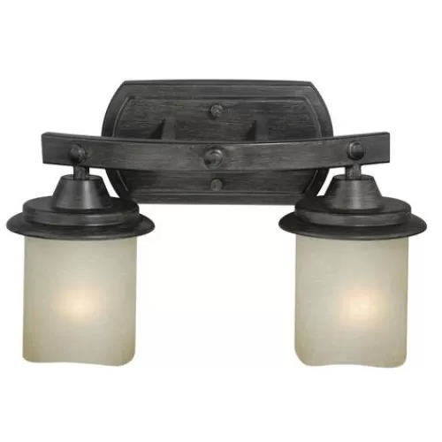 Budget Patriot Lighting® Halifax Black Walnut 2 Light Vanity Light>* Fashion