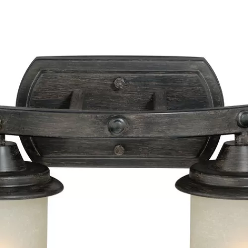 Budget Patriot Lighting® Halifax Black Walnut 2 Light Vanity Light>* Fashion