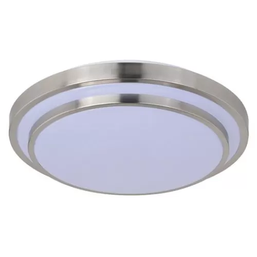 Budget Patriot Lighting® Helos 20-1/2″ Satin Nickel Led Flush Mount Ceiling Light>* Cheap