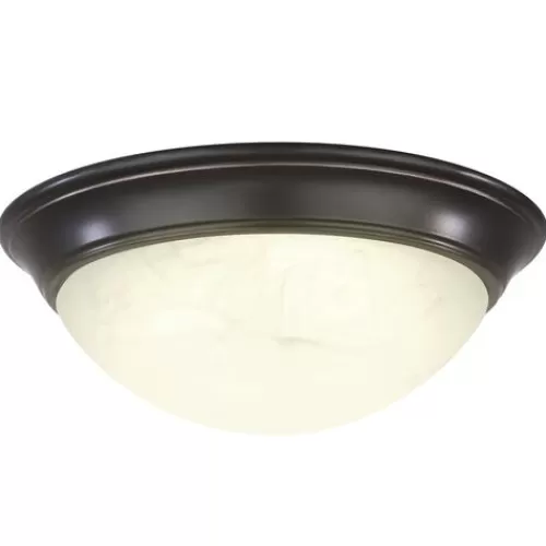 Budget Patriot Lighting® Karter Bronze Integrated Led Flush Mount Ceiling Light>* Clearance