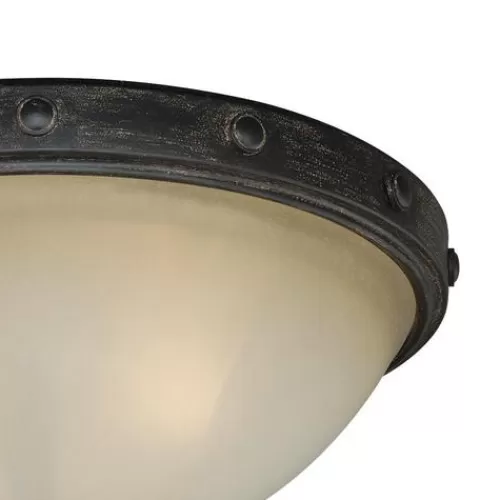 Budget Patriot Lighting® Lancaster Black Walnut 2-Light Flush Mount Ceiling Light>* Hot