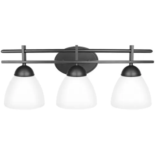 Budget Patriot Lighting® Meila 3-Light Matte Black Integrated Led Vanity Light>* Outlet