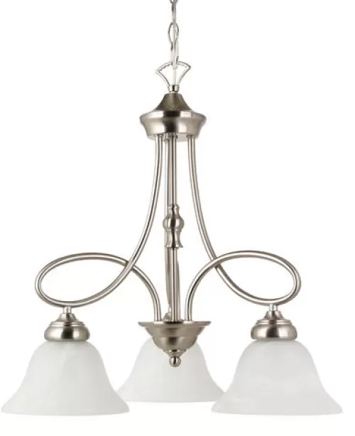 Budget Patriot Lighting Rianto 3-Light Brushed Nickel Chandelier>* Fashion
