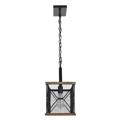 Buy Patriot Lighting® Elegant Home Bodhi Black & Replica Wood 4 Light Island Light>* Cheap