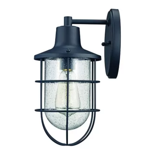 Buy Patriot Lighting® Hillcrest Black Outdoor Wall Light>* Hot