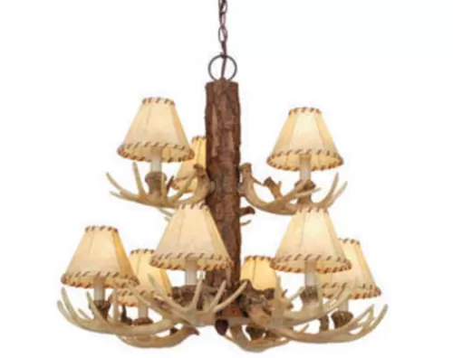 Buy Patriot Lighting® Lodge 9-Light Noachian Stone Chandelier>* New