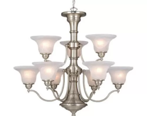 Buy Patriot Lighting® Standford 9-Light Brushed Nickel Chandelier>* Fashion