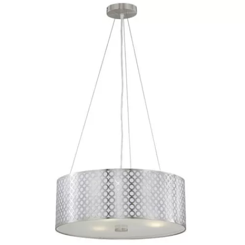 Buy Patriot Lighting® Tetra Polished Steel 3-Light Pendant>* Shop