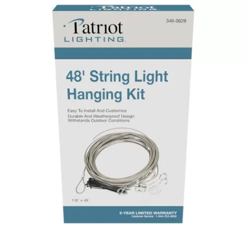 Cheap Patriot Lighting® 48′ String Light Hanging Kit>* New