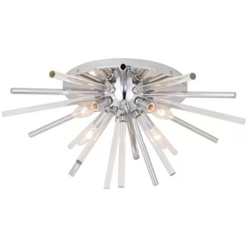 Cheap Patriot Lighting® Aria Chrome Flush Mount Ceiling Light>* New