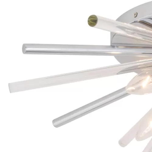 Cheap Patriot Lighting® Aria Chrome Flush Mount Ceiling Light>* New