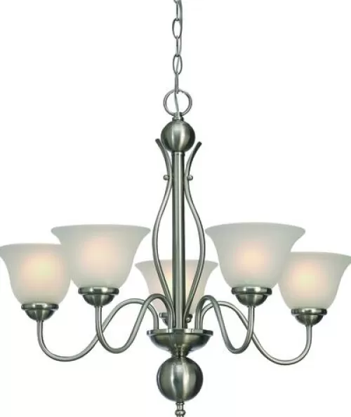 Cheap Patriot Lighting® Irelyn 5-Light Brushed Nickel Chandelier>* New