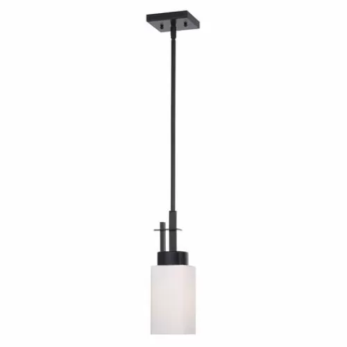 Cheap Patriot Lighting® Michael Matte Black 1-Light Mini Pendant>* Clearance