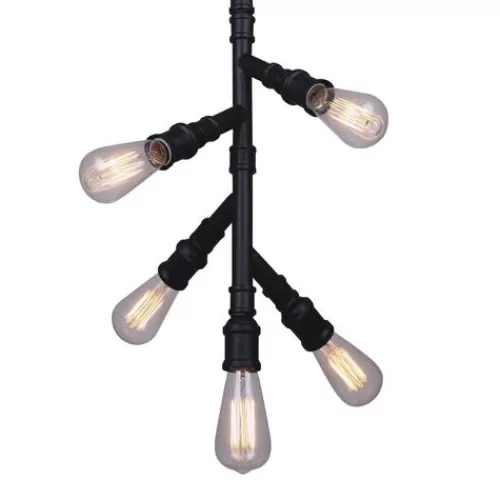 Cheap Patriot Lighting® Tullio Matte Black 5-Light Pendant>* Fashion