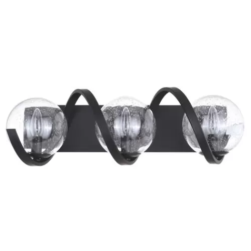 Cheap Patriot Lighting® Twyla Matte Black 3-Light Vanity Light>* Store