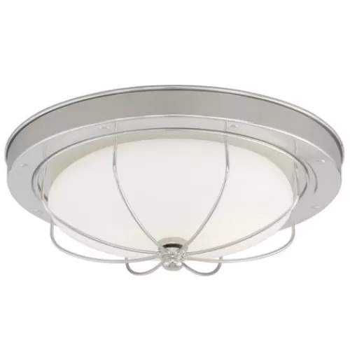 Cheapest Patriot Lighting® Marina Bay Polished Nickel 1-Light Flush Mount Ceiling Light>* Best Sale