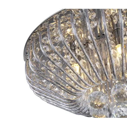Cheapest Patriot Lighting® Mio Crystal 5-Light Flush Mount Ceiling Light>* Sale