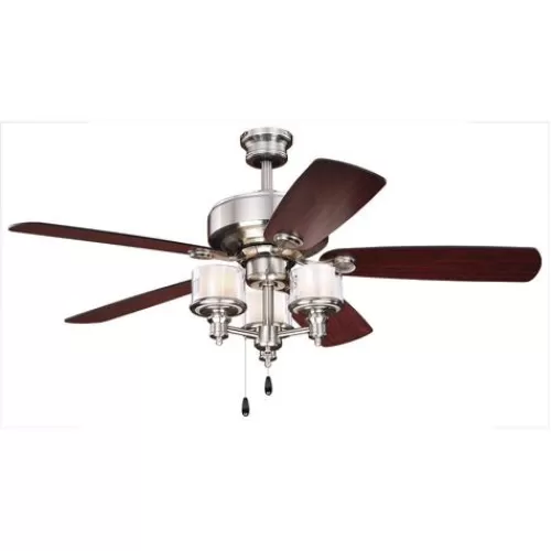 Cheapest Patriot Lighting™ Tempo Ii 52″ Satin Nickel Indoor Led Ceiling Fan>* Sale
