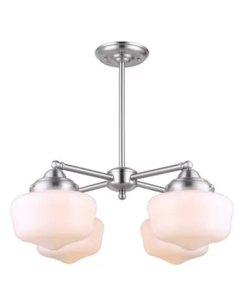 Coupon Patriot Lighting® Castlefield Brushed Nickel 4 Light Chandelier>* Store