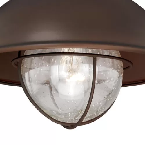 Coupon Patriot Lighting® Harwich Burnished Bronze Outdoor Flush Mount Light>* Outlet
