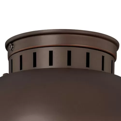 Coupon Patriot Lighting® Harwich Burnished Bronze Outdoor Flush Mount Light>* Outlet