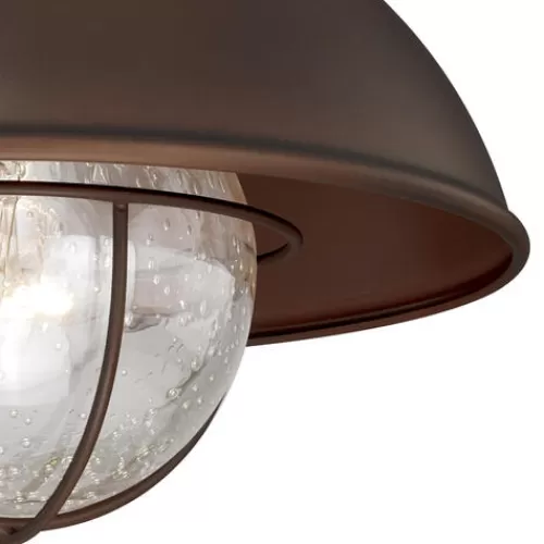 Coupon Patriot Lighting® Harwich Burnished Bronze Outdoor Flush Mount Light>* Outlet