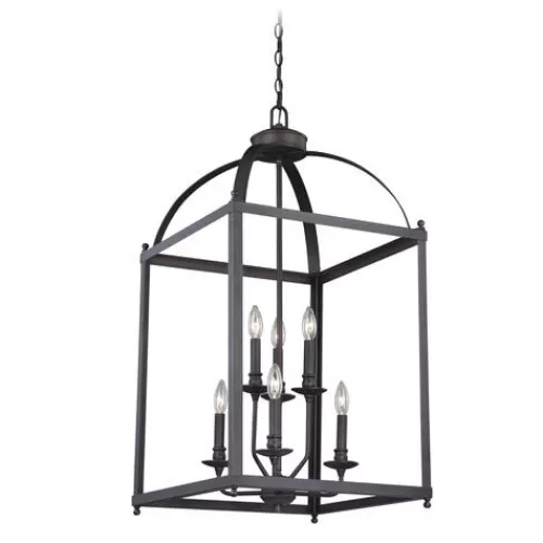 Coupon Patriot Lighting® Juliet Architectural Bronze 6 Light Pendant>* Best Sale