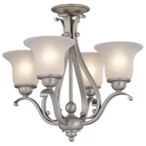 Coupon Patriot Lighting® Monrovia Brushed Nickel 4 Light Chandelier>* New