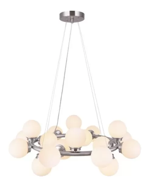 Coupon Patriot Lighting® Nayah 20-Light Brushed Nickel Chandelier>* Online
