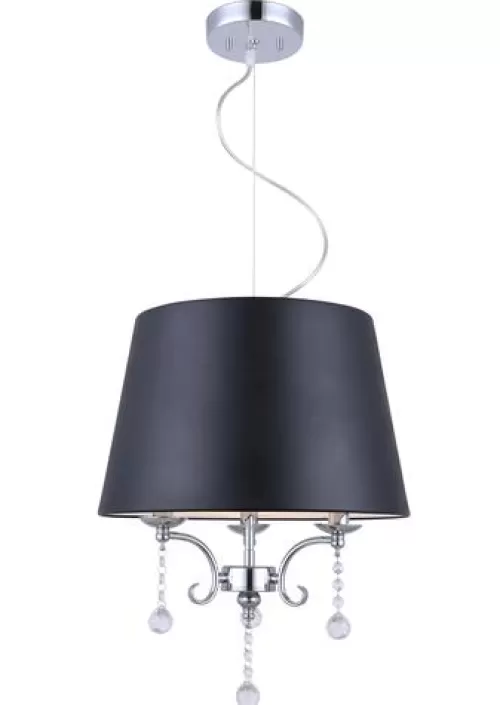 Coupon Patriot Lighting® Raven 15-1/2″ Chrome Transitional 3-Light Pendant>* Cheap