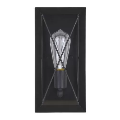 Deals Patriot Lighting® Carah Matte Black 1-Light Vanity Light>* Flash Sale