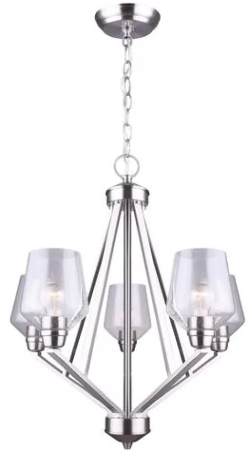 Deals Patriot Lighting® Caylon 5-Light Brushed Nickel Chandelier>* Sale