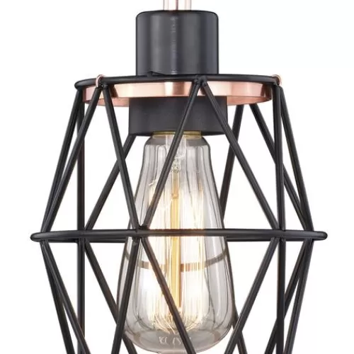Deals Patriot Lighting® Liam Black 1-Light Track Lighting Pendant>* Hot