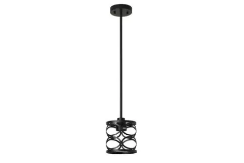 Deals Patriot Lighting® Phinny Matte Black 1-Light Mini Pendant>* Discount