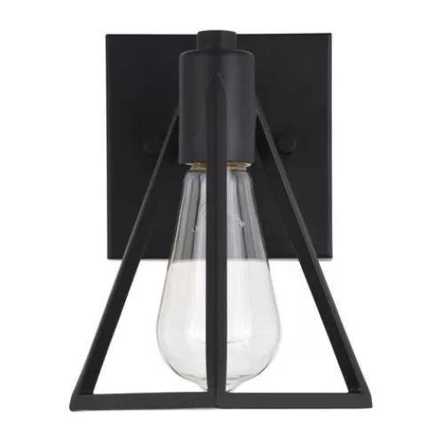 Deals Patriot Lighting® Tribeck Matte Black 1-Light Vanity Light>* Shop
