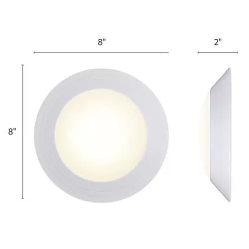 Discount Patriot Lighting® Gabbie White Integrated Led Flush Mount Ceiling Light – 6 Pack>* Best Sale