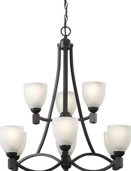 Discount Patriot Lighting® Grenadier 9-Light Oil-Rubbed Bronze Chandelier>* Online