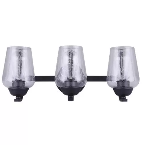 Discount Patriot Lighting® Kari Matte Black 3-Light Vanity Light>* Online